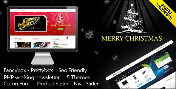 Landing Page for Christmas Offer or Portfolio - Retail Landing Pages