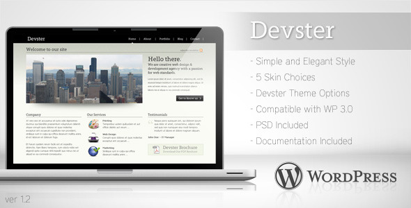 Devster - Simple Business Wordpress Theme - Corporate WordPress