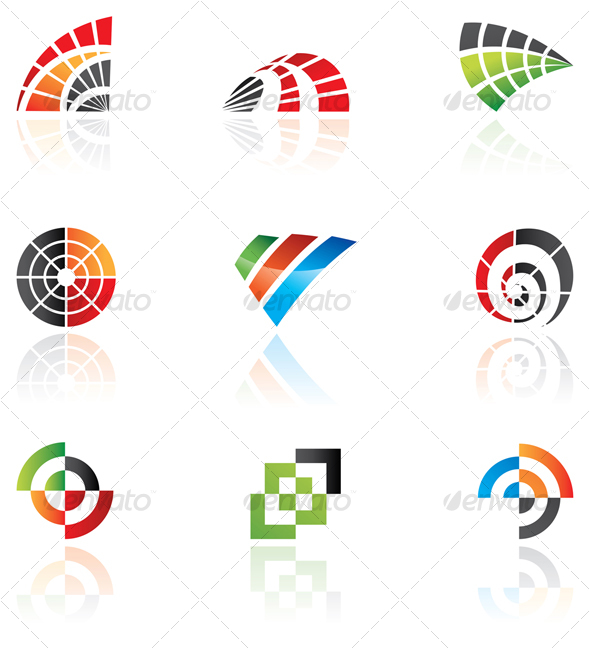 vector design elements abstract icon set GraphicRiver Item for Sale
