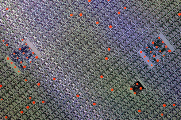Detail of a silicon wafer