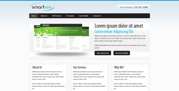 Smart Seo - A Simple Clean Elegant Corporate Theme - Corporate Site Templates