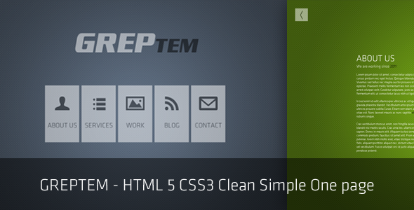 GReptem - HTML 5 CSS3 Clean Simple One page - Creative Site Templates
