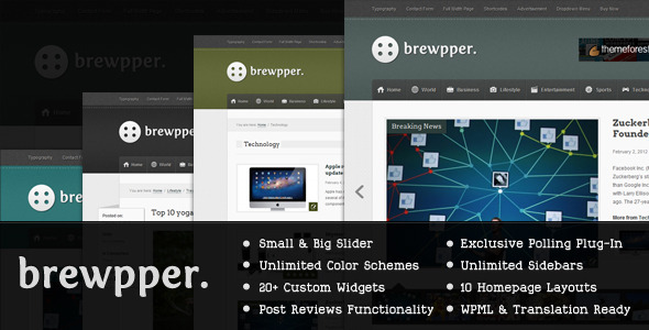 Brewpper WordPress Theme