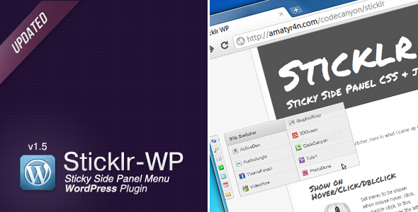 Sticklr WP - Sticky Side Panel WordPress Plugin - CodeCanyon Item for Sale