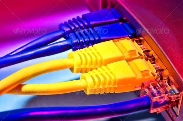 Broadband Router Ethernet Computer Network Cables
