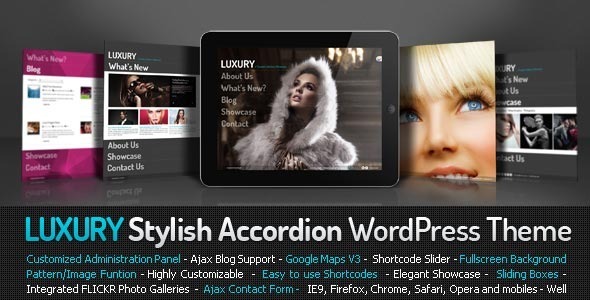 Luxury Stylish WordPress Theme
