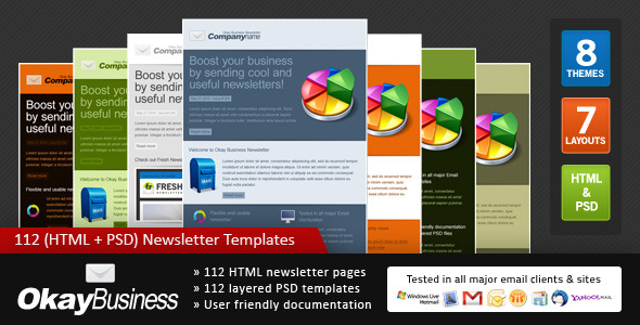Okay Business - Multi Usage Newsletter - Newsletters Email Templates