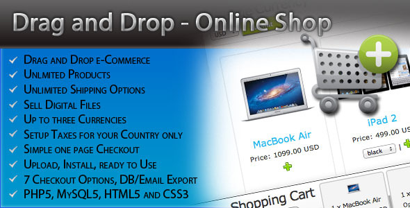 Drag and Drop Online Shop - CodeCanyon Item for Sale