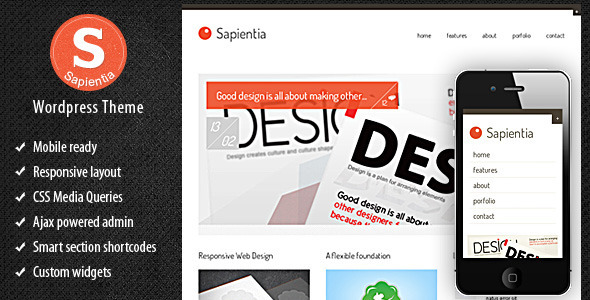 Sapientia Wordpress Theme - Creative WordPress