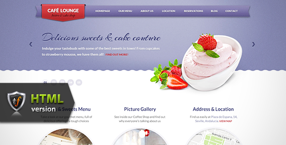 Coffee Lounge - Coffee, Bar and Bistro HTML Theme - Restaurants & Cafes Entertainment