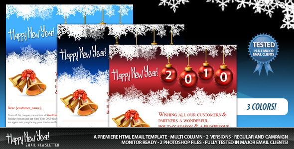 Happy New Year Email - Newsletters Email Templates