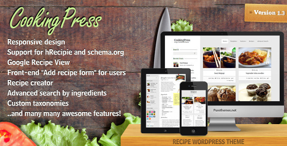 CookingPress - Recipe & Food WordPress theme - Food Retail