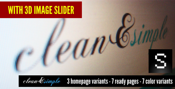 clean&simple - with 3d image slider - Creative Site Templates