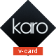 Karo - Virtual Business Card Template - ThemeForest Item for Sale