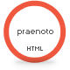 Praenoto - Clean &amp; Minimalist Web Site Template - ThemeForest Item for Sale