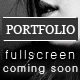 Coming Soon Page with a Full Screen Portfolio - ThemeForest Item for Sale