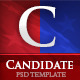Candidate Political PSD Template - ThemeForest Item for Sale