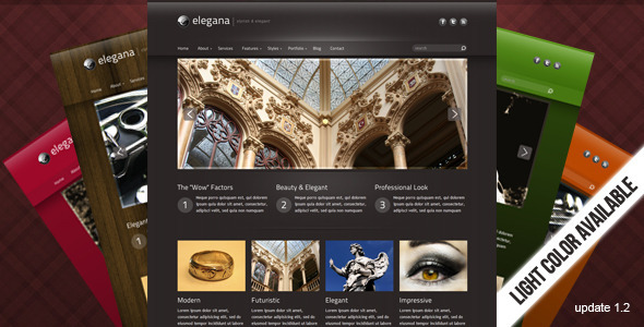 Elegana - Clean and Elegant Website Template - Creative Site Templates