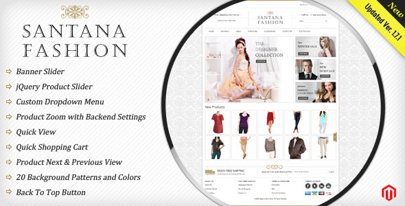 Santana Fashion Store - Magento eCommerce