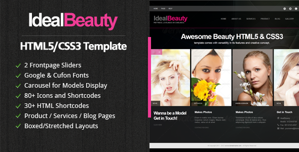 IdealBeauty HTML5 Template - Health & Beauty Retail