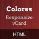 Colores - Responsive HTML5 vCard - ThemeForest Item for Sale
