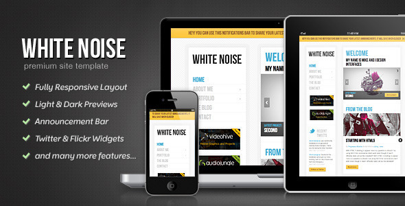 White Noise - HTML5 Template - Portfolio Creative