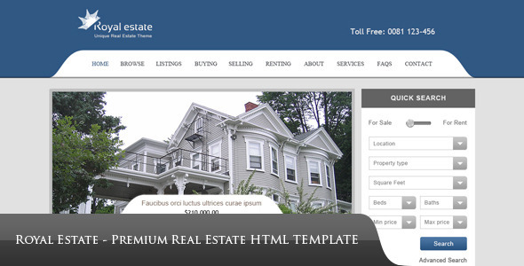 Royal Estate - Premium Real Estate Theme - Corporate Site Templates