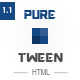 PureTween - Minimal Animated HTML5 Template - ThemeForest Item for Sale