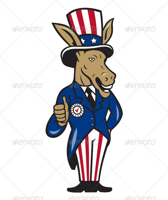 democrat donkey logo