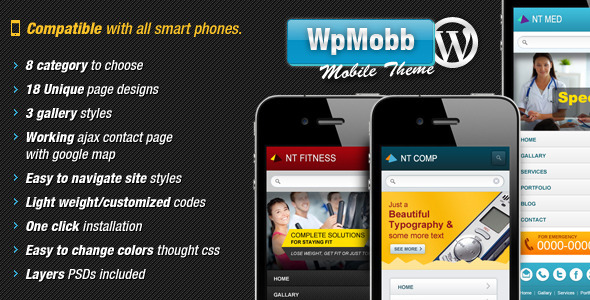 WpMobb - Wordpress Mobile Template - Mobile WordPress