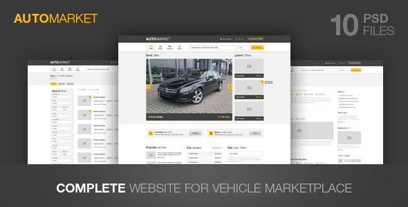 AutoMarket - Vehicle Marketplace - Business Corporate