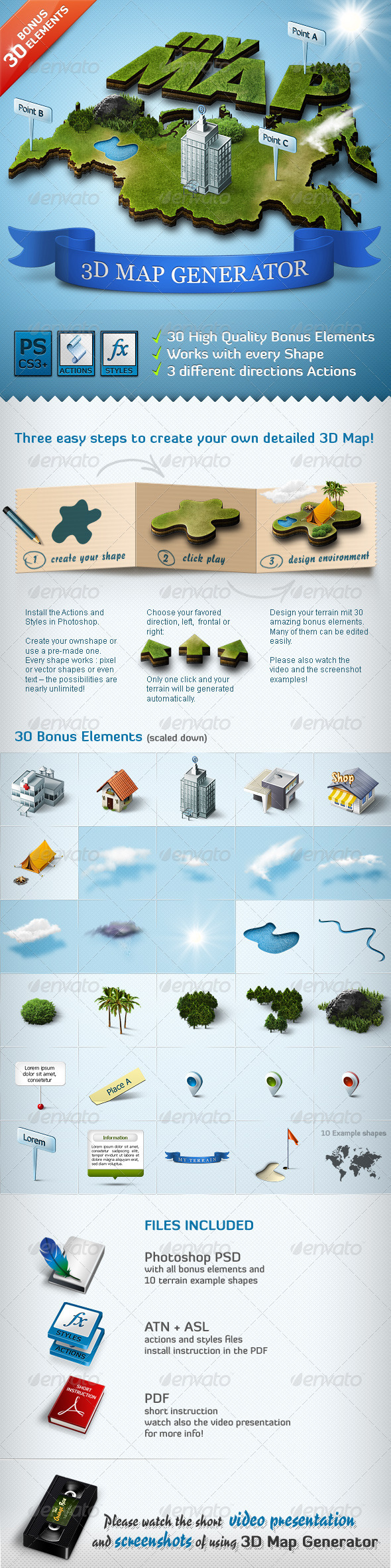 3D Map Generator - Action - GraphicRiver Item for Sale