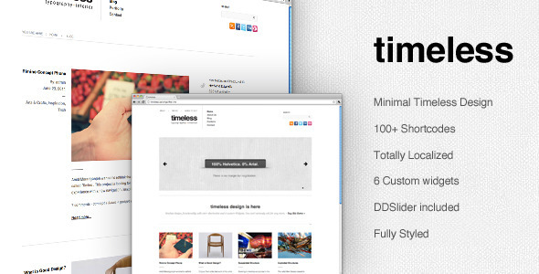 timeless - Minimal Typographic WordPress Theme - Art Creative