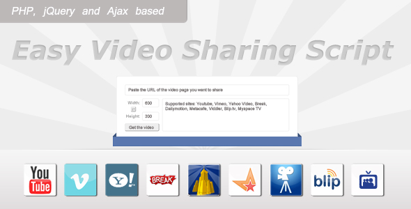 Easy Video Sharing Script - CodeCanyon Item for Sale