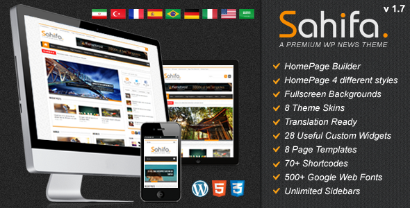 Sahifa - Responsive WordPress News,Magazine,Blog - ThemeForest Item for Sale