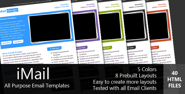 iMAIL - All Purpose Email Template - Newsletters Email Templates