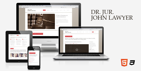 Dr. Lawyer â€“ Responsive HTML5 One-Page Template - Business Corporate