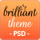Brilliant Theme Creative Unique PSD Theme - ThemeForest Item for Sale
