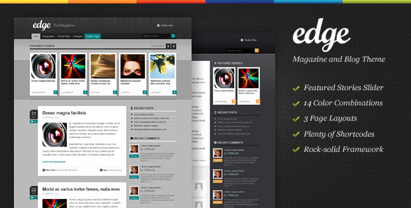 Edge - Magazine & Blog WordPress Theme - Blog / Magazine WordPress