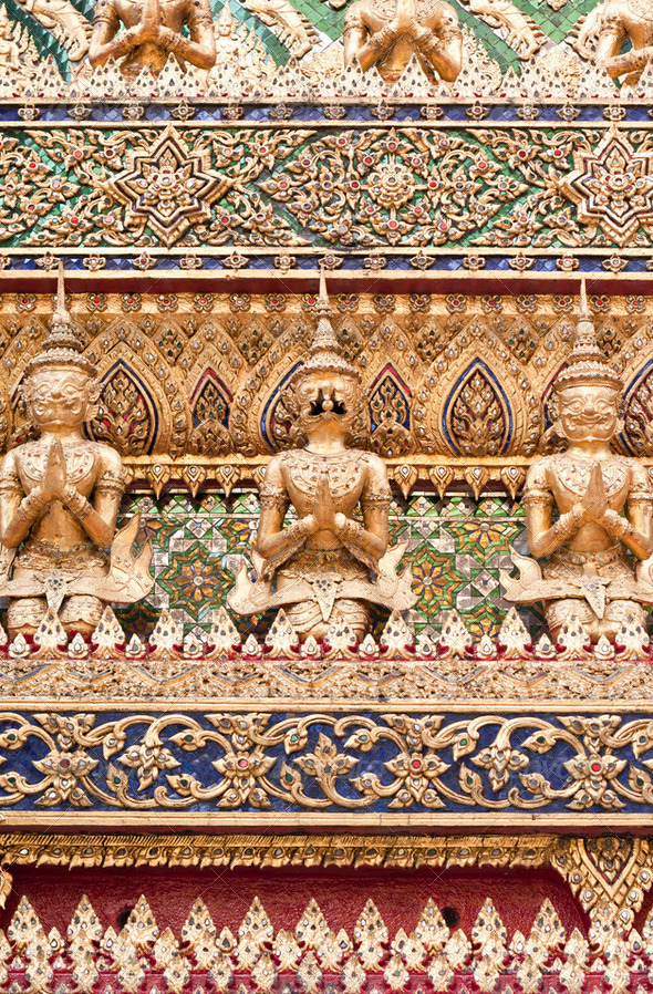 traditional thai style sculpture art