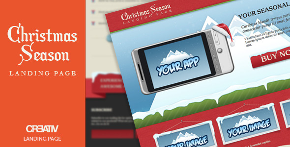 Christmas Season Landing Page Template - Landing Pages Marketing
