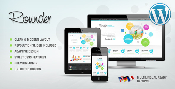 Rounder: Multi-Purpose Adaptive Wordpress Theme - Business Corporate