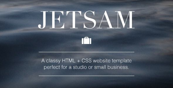 Jetsam HTML + CSS Website Template - Creative Site Templates