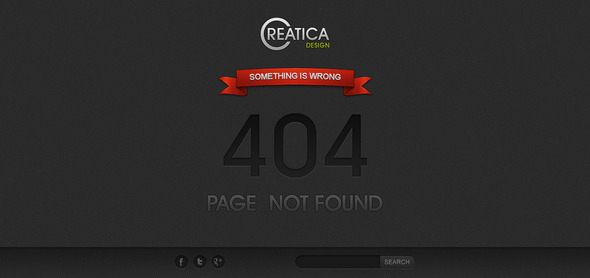 Creatica - error page - 404 Pages Specialty Pages