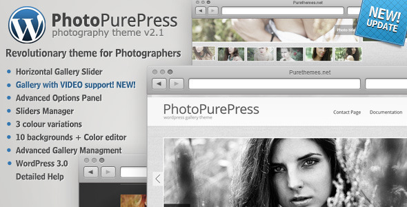 PhotoPurePress - WordPress for Photographers - Photography Creative