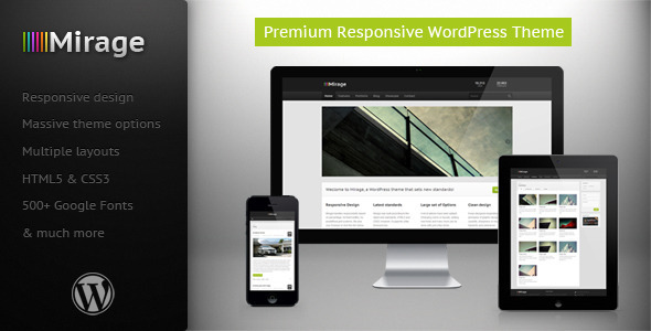 Mirage - Premium Responsive WordPress Theme - Corporate WordPress