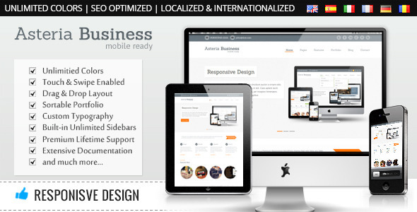 Asteria - Responsive Business WordPress Theme - Business Corporate