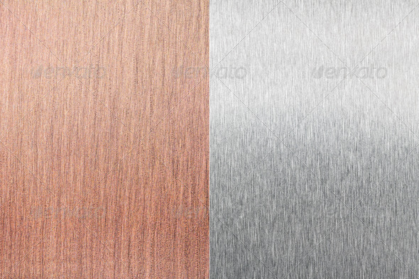 Copper foil and aluminium foil (sheet) texture