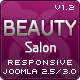 Beauty Salon Responsive Joomla Template - ThemeForest Item for Sale