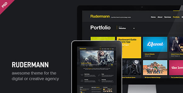 Rudermann - Agency / Business PSD Template - Creative PSD Templates